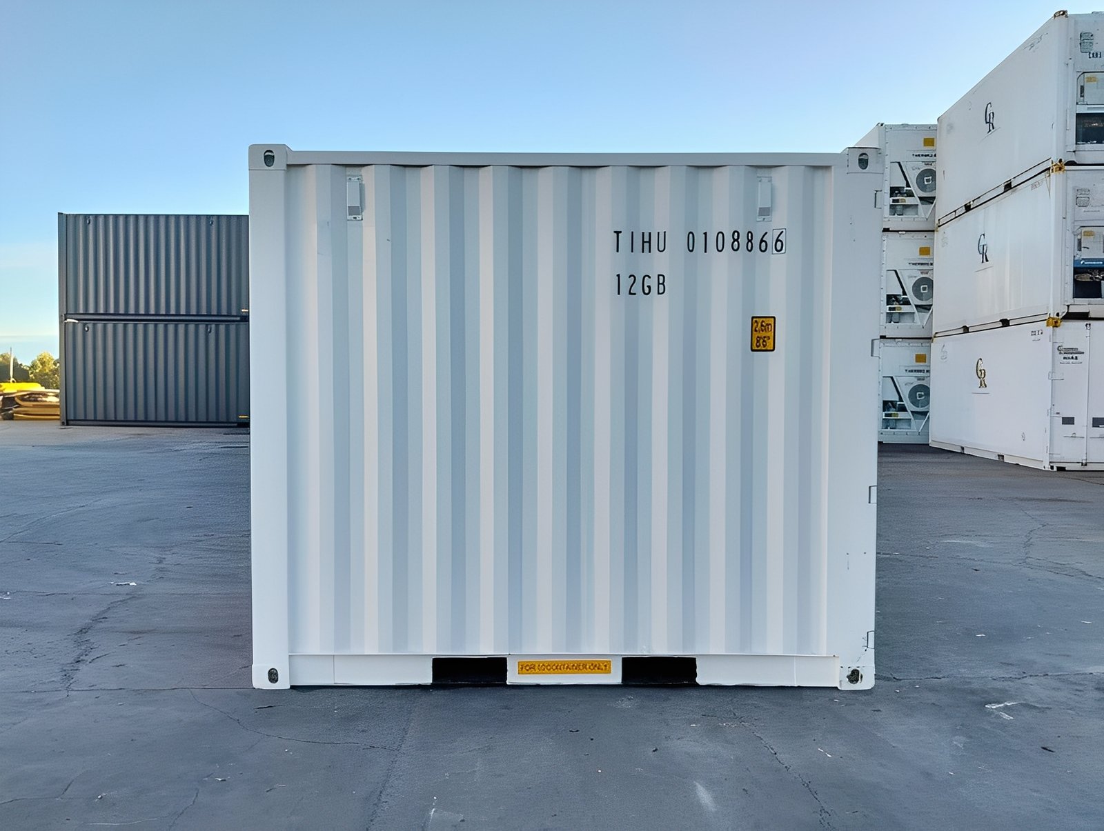 10Ft X 8Ft Shipping Container (One Trip) – White - Image 4
