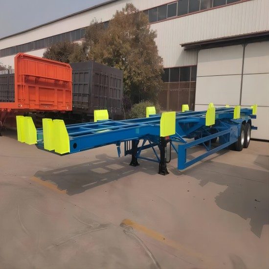 40Ft 2 Axle Skeletal Trailer for Container Transport - Image 4