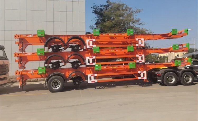 20ft 2 Axle Skeletal Cart Trailer - Image 3