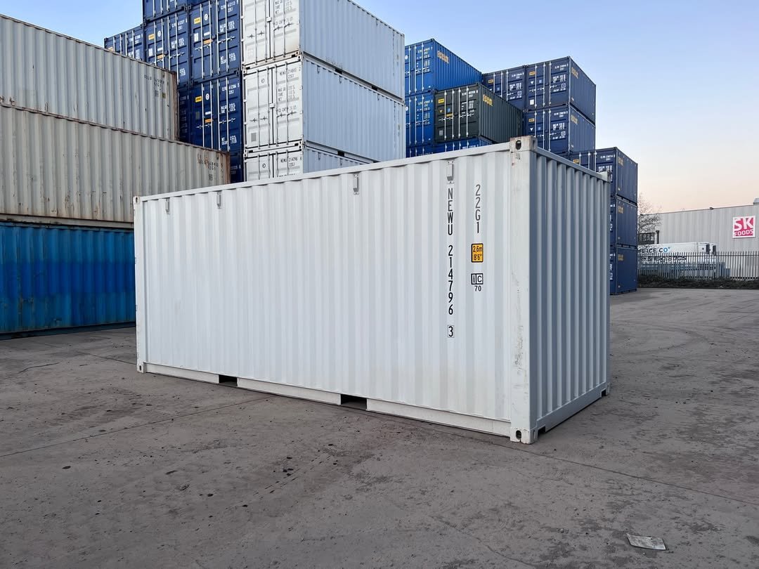 20Ft Shipping Container (One Trip) – White - Image 2