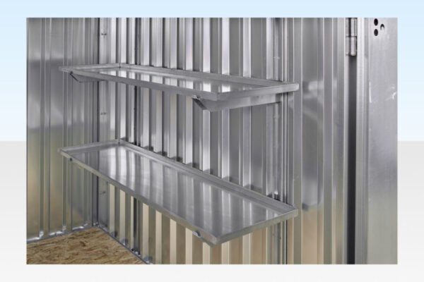 3M X 2.1M Flat Pack Storage Containers – Galvanised - Image 3