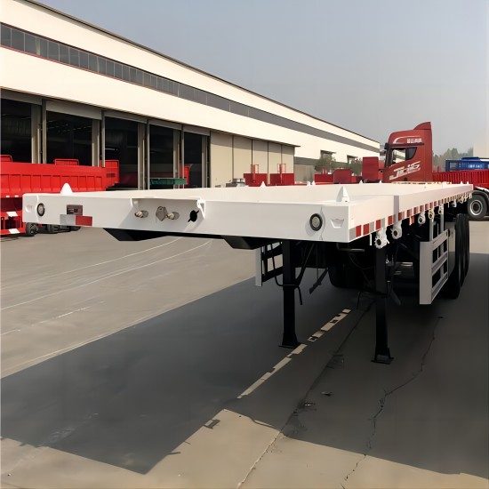 3 Axle Flatbed Tractor Trailer With Mechenical Suspension - Image 7