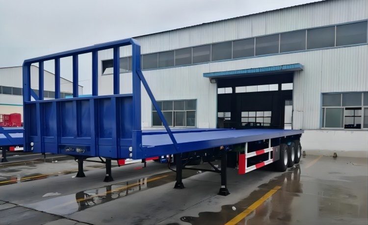 3 Axle Flatbed Tractor Trailer With Mechenical Suspension - Image 5