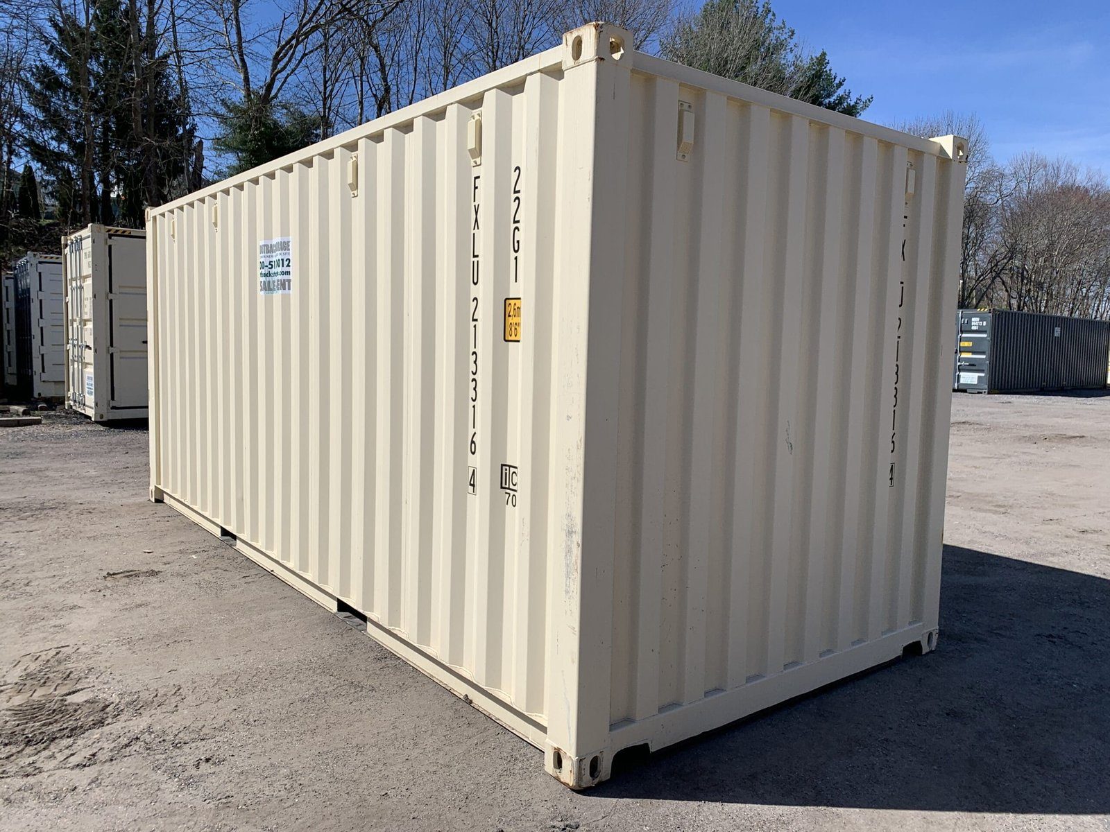 New 20ft x 8ft Beige Shipping/Storage Container - Image 2