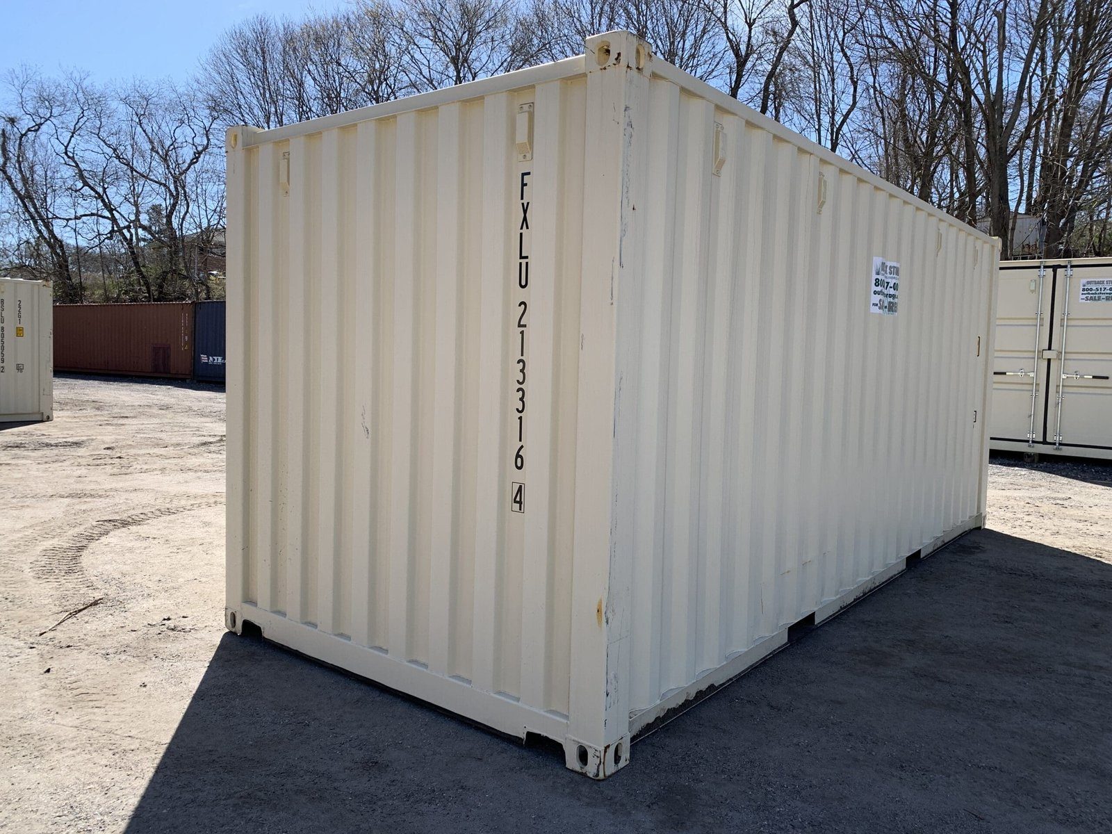 New 20ft x 8ft Beige Shipping/Storage Container - Image 3