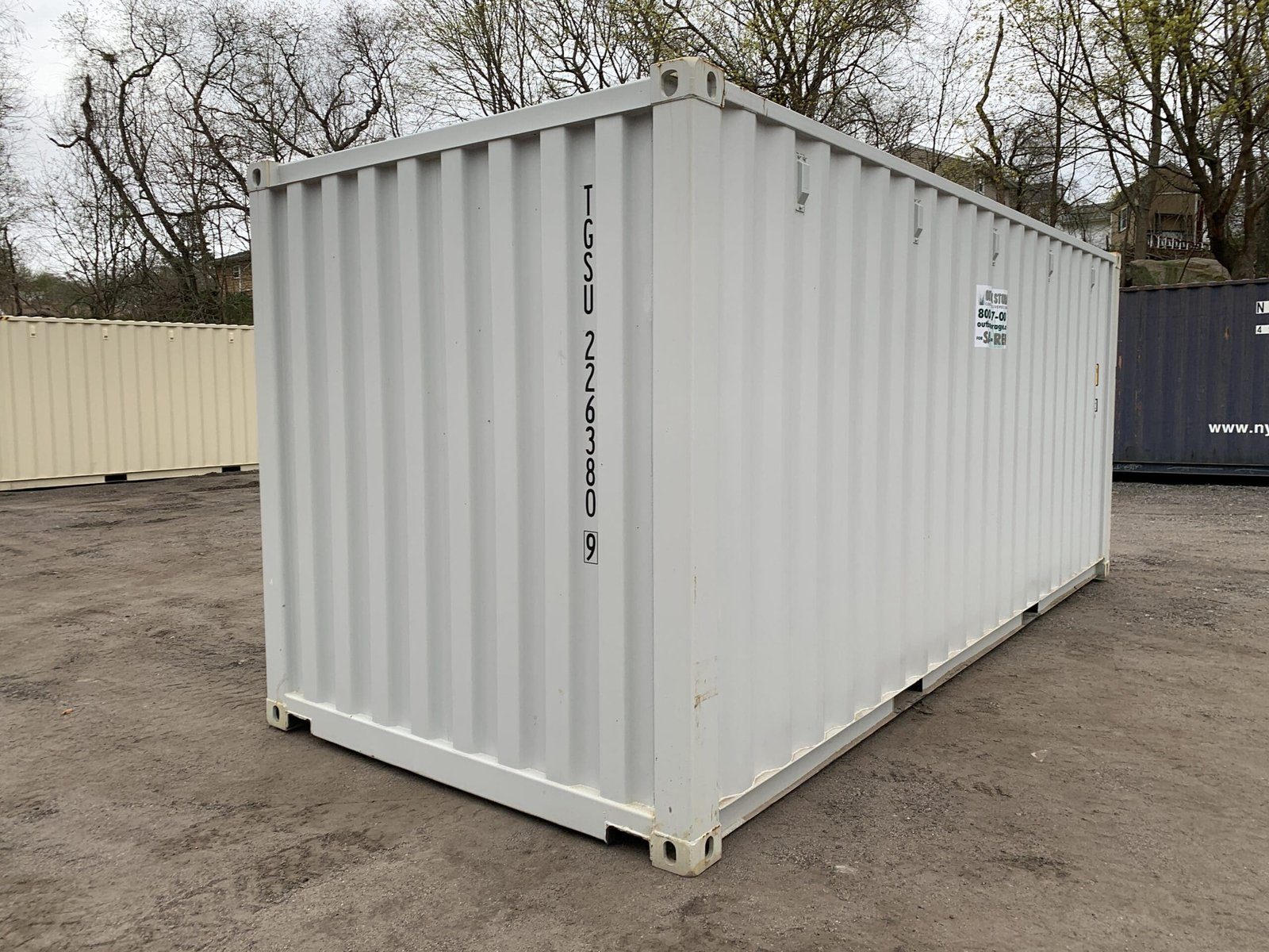 New 20ft x 8ft Grey Shipping/Storage Container