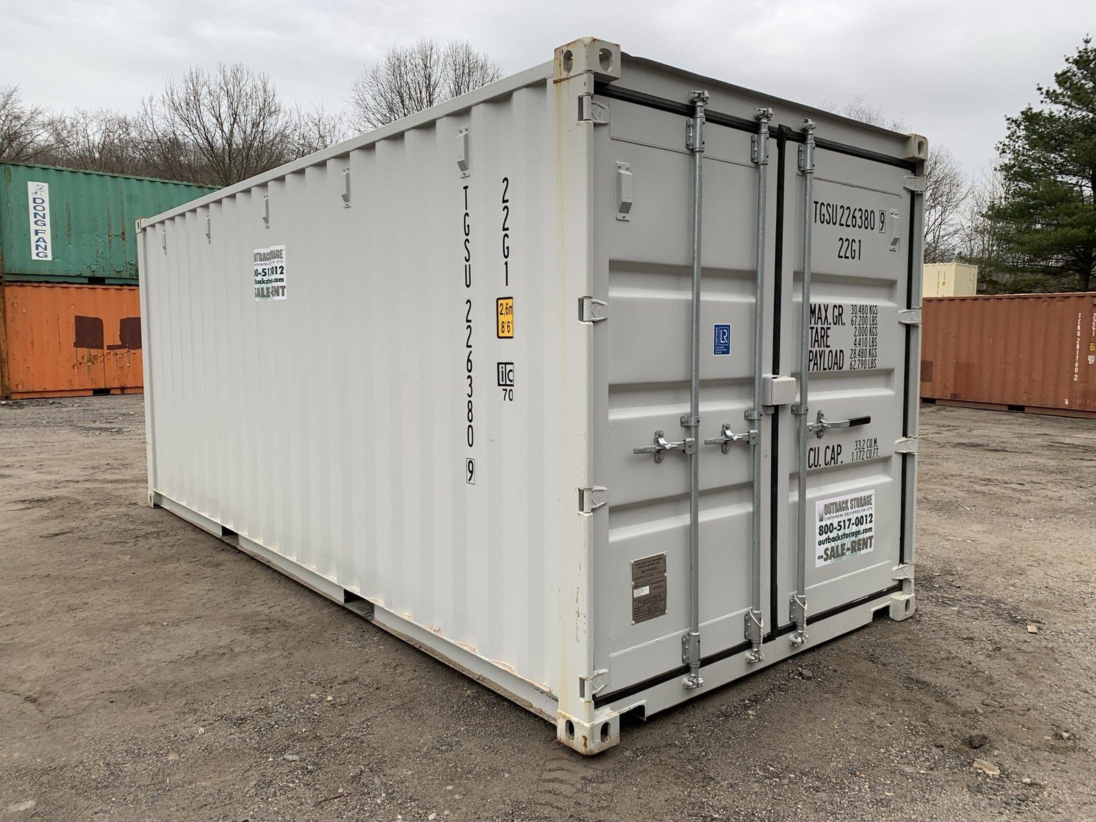 New 20ft x 8ft Grey Shipping/Storage Container - Image 5